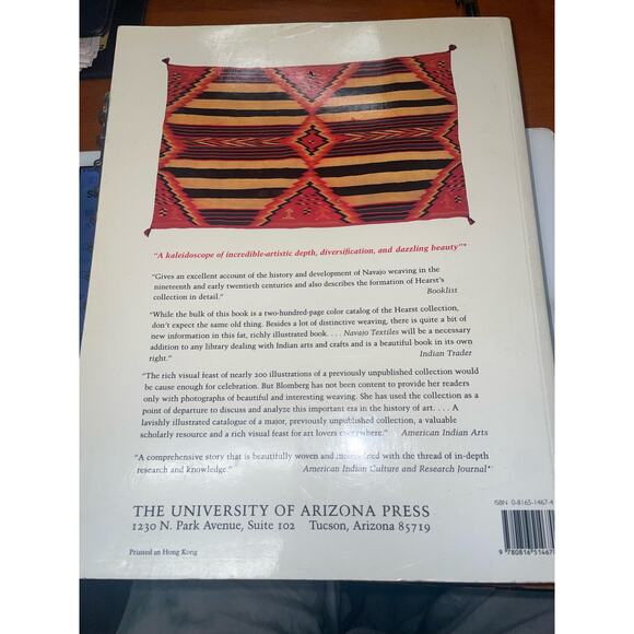 Navajo Textiles The William Randolph Hearst Collection by Nancy J. Blomberg - Picture 7 of 8